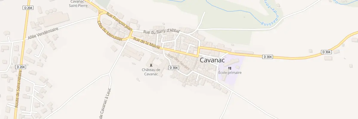 Plan du 91 Le Village à Cavanac