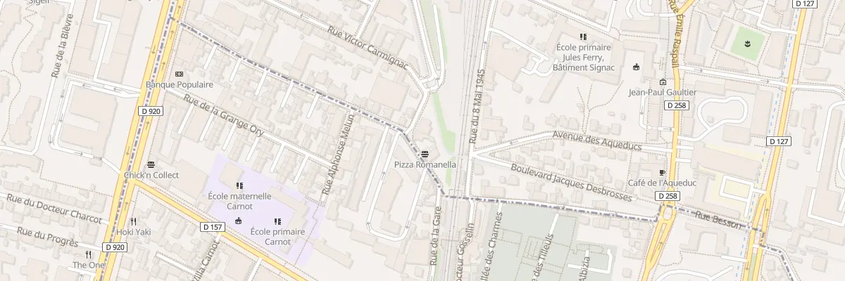 Plan du 8 Rue de la Gare à Arcueil