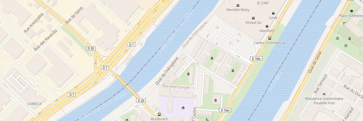 Plan du 8 Quai de l’Aéroplane à L’Île-Saint-Denis