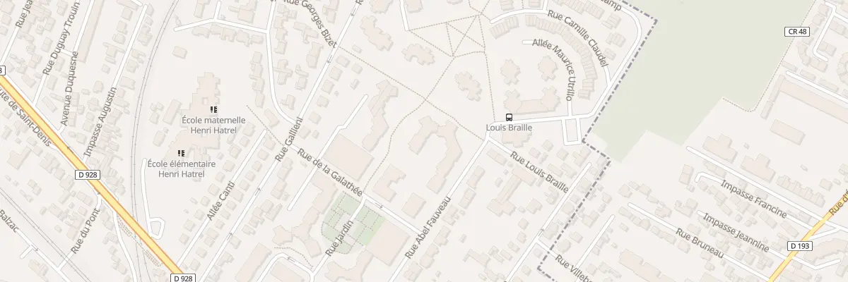 Plan du 14 Rue Louis Braille à Deuil-la-Barre
