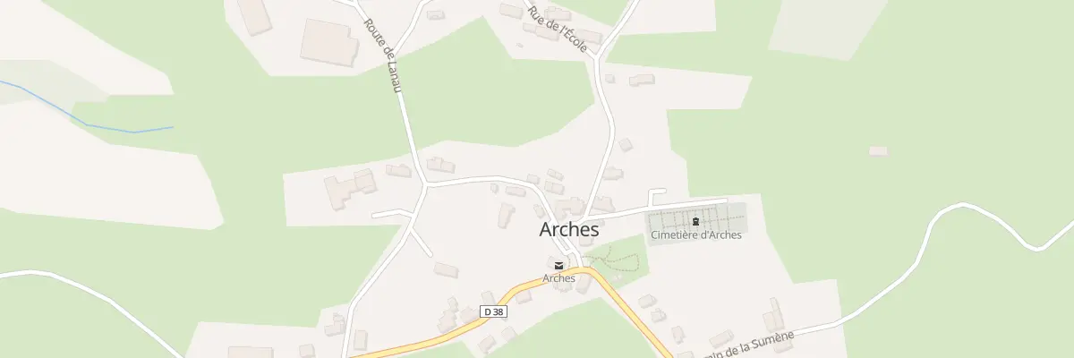Plan du 5036 Le Bourg à Arches
