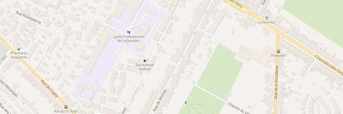 Plan du 74 Rue De Mercey à Amiens