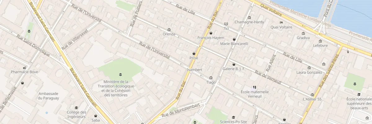 Plan du 46 Rue de l’Université à Paris 7e Arrondissement