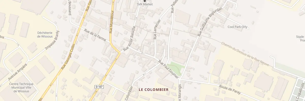Plan du 1 Rue Lemercier à Wissous
