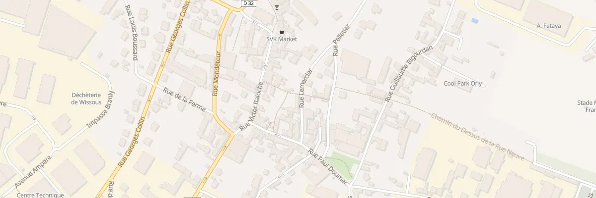 Plan du 5B Rue Lemercier à Wissous