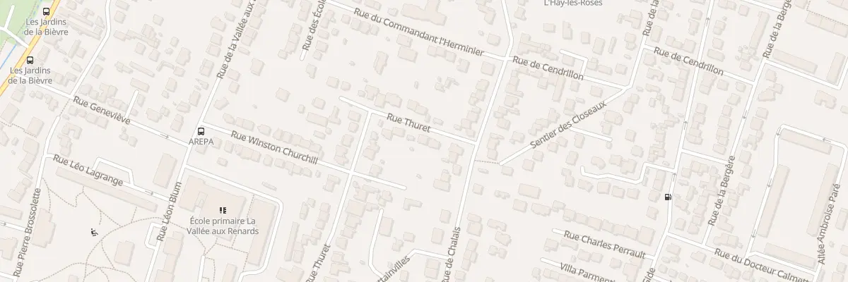 Plan du 1B Rue Thuret à L’Haÿ-les-Roses