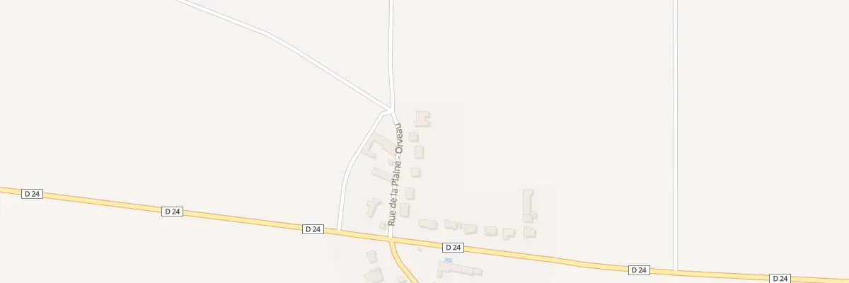 Plan du 9 Rue de la Plaine - Orveau au Malesherbois