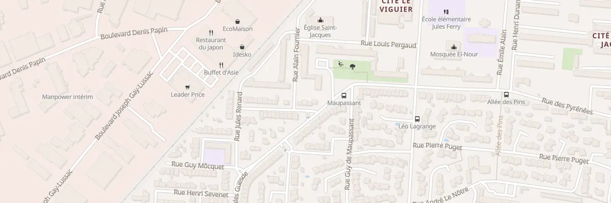 Plan du 6 Rue Danielle Casanova à Carcassonne