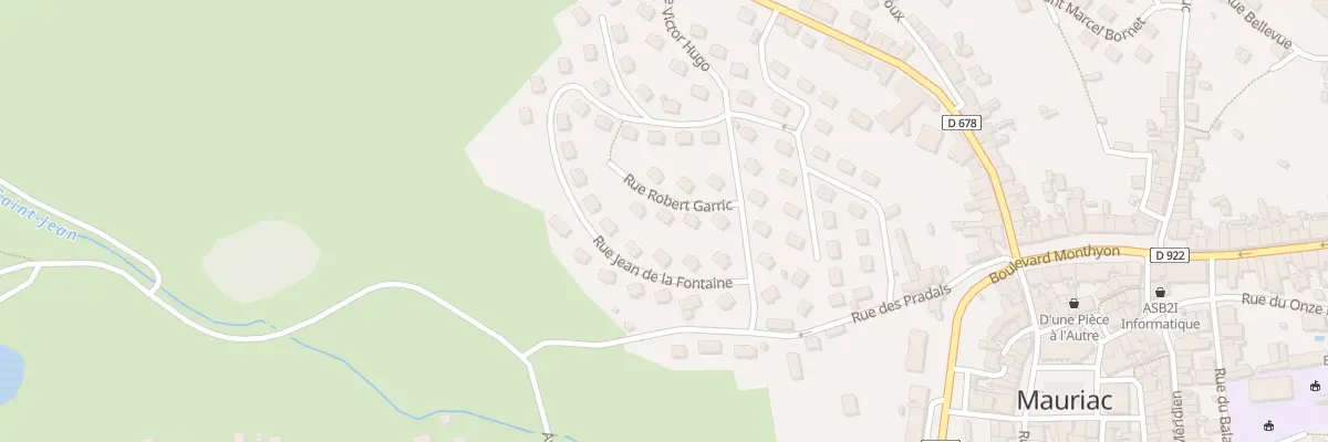 Plan du 3 Rue Robert Garric à Mauriac