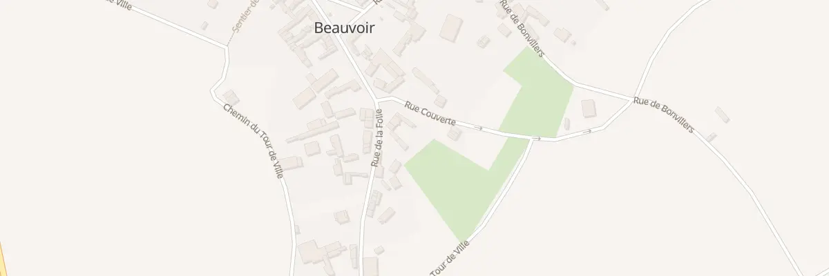 Plan du 1 Rue de la Folie à Beauvoir