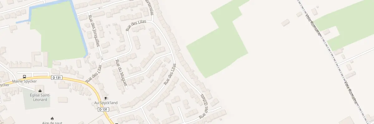 Plan du 57 Rue des Lilas à Spycker