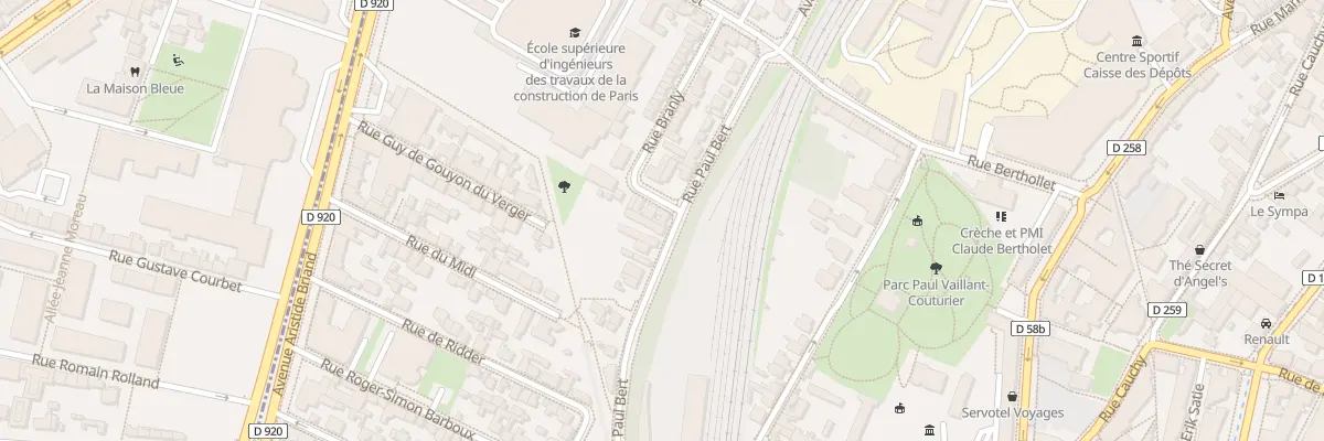 Plan du 13 Rue Paul Bert à Arcueil