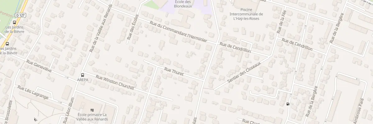 Plan du 4 Rue Thuret à L’Haÿ-les-Roses