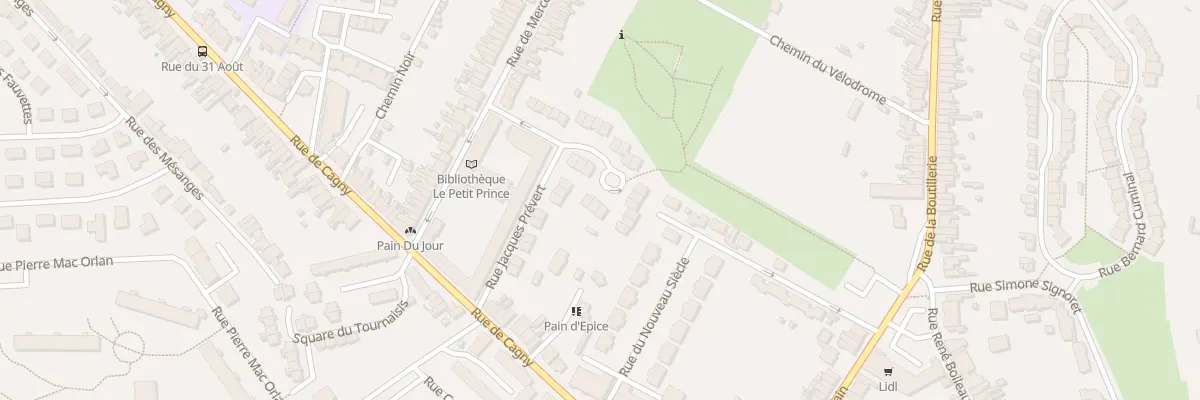 Plan du 31 Rue Jacques Prévert à Amiens