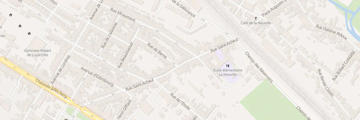 Plan du 91 Rue Saint-Acheul à Amiens