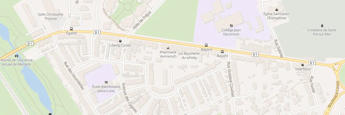 Plan du 647 Rue de la Republique Saint Pol à Dunkerque