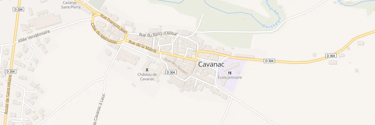 Plan du 94 Le Village à Cavanac
