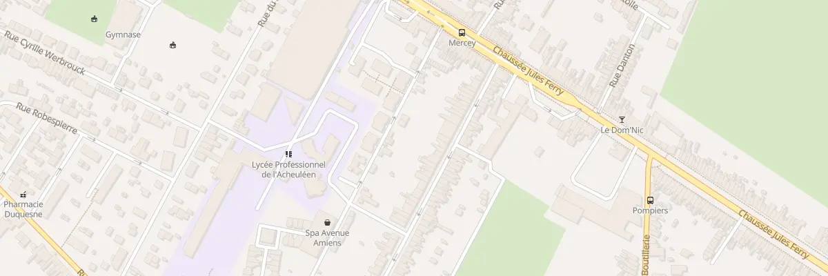 Plan du 40 Rue De Mercey à Amiens