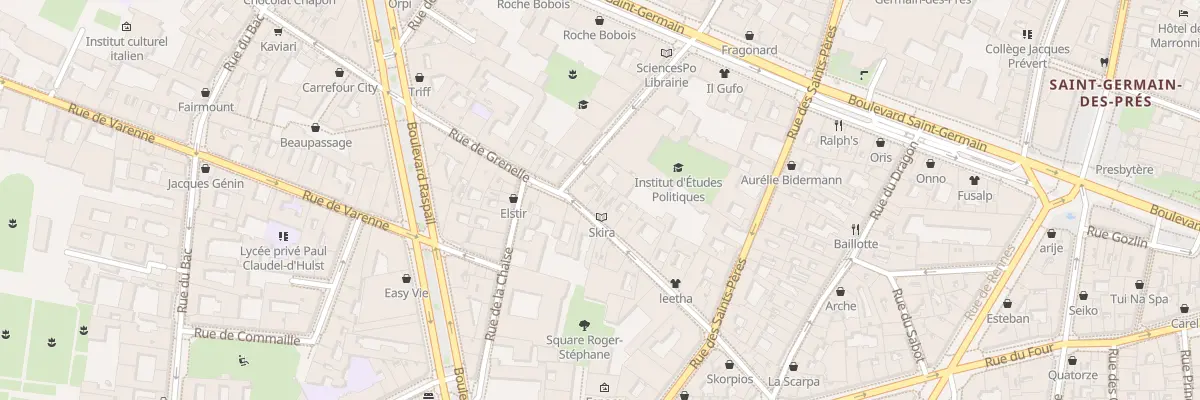 Plan du 30 Rue de Grenelle à Paris 7e Arrondissement
