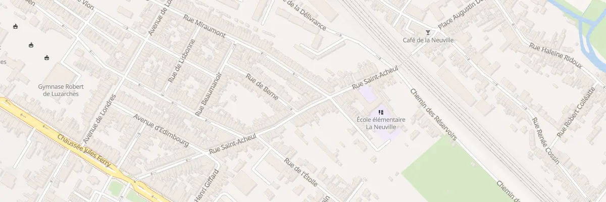 Plan du 93 Rue Saint-Acheul à Amiens