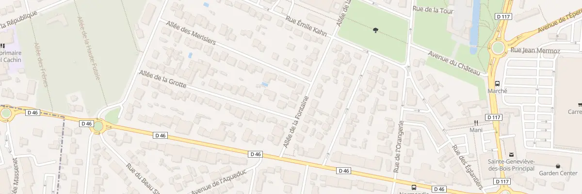 Plan du 9 All de la Fontaine à Sainte-Geneviève-des-Bois