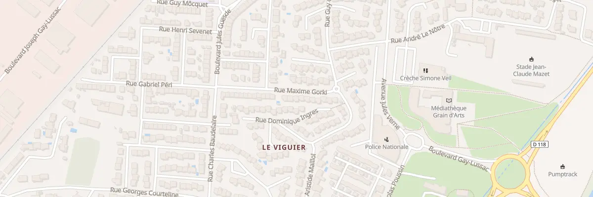Plan du 15 Rue Maxime Gorki à Carcassonne