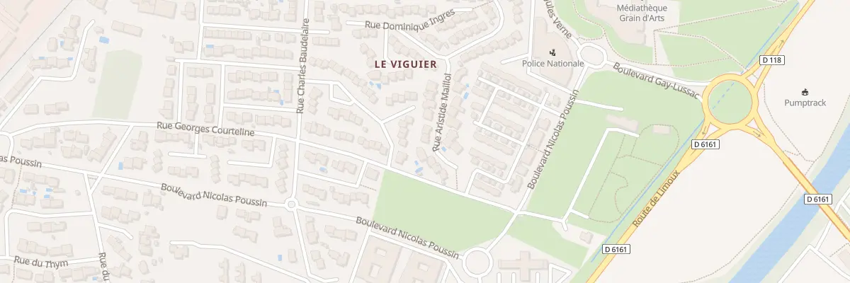 Plan du 6 Rue Aristide Maillol à Carcassonne