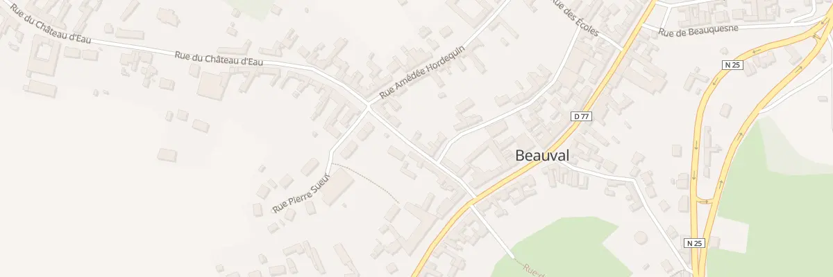 Plan du 24 Rue des Hocdées à Beauval