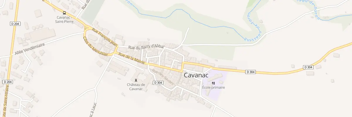 Plan du 66 Pas du Couvert du Roy à Cavanac