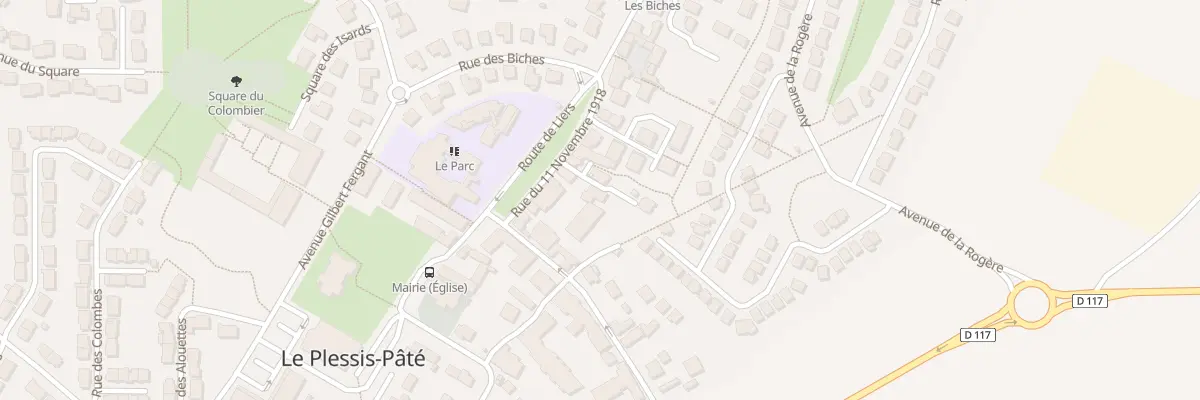 Plan du 5 Rue du Onze Novembre au Plessis-Pâté