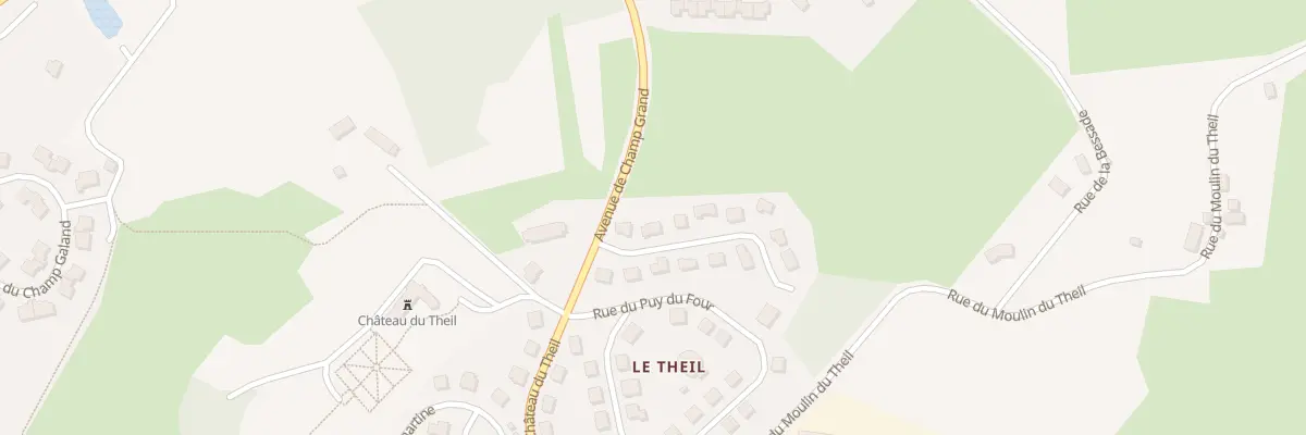 Plan du 9011 Rue du Pré Martin à Ussel