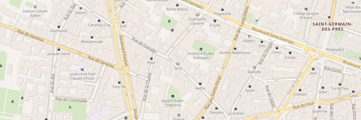 Plan du 28 Rue de Grenelle à Paris 7e Arrondissement