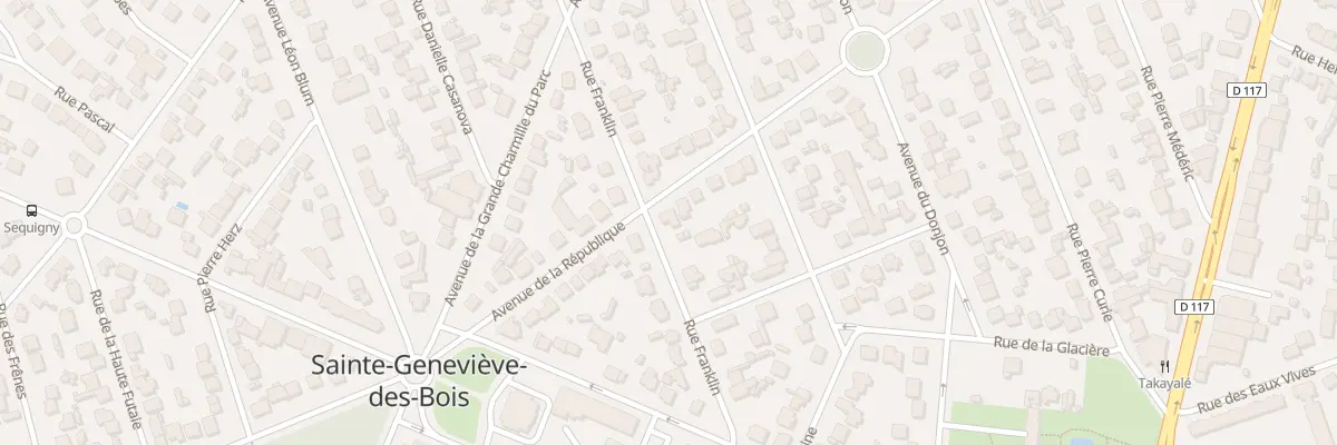 Plan du 92 Av de la République à Sainte-Geneviève-des-Bois