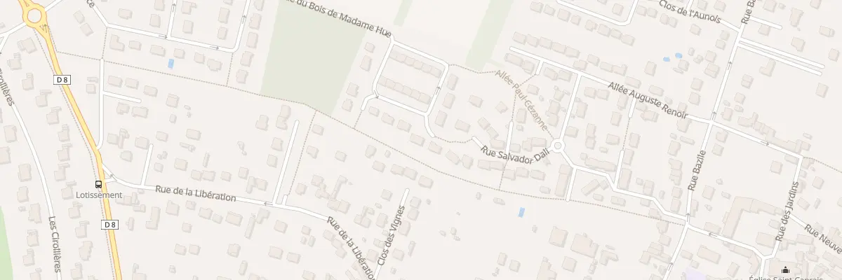 Plan du 16 Rue du Bois de Madame Hue à Saint-Vrain