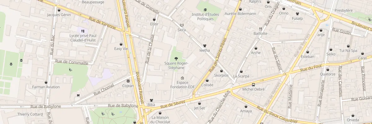 Plan du 7 Rue de la Chaise à Paris 7e Arrondissement