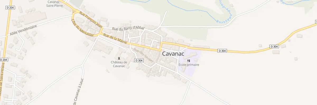 Plan du 102 Le Village à Cavanac