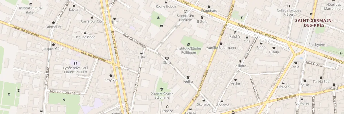 Plan du 26 Rue de Grenelle à Paris 7e Arrondissement