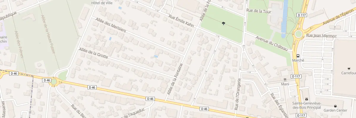 Plan du 11 All de la Fontaine à Sainte-Geneviève-des-Bois