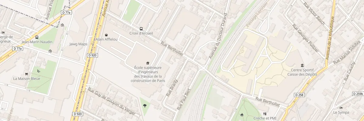 Plan du 21 Rue Berthollet à Arcueil