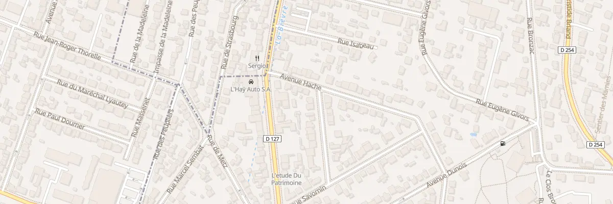 Plan du 21 Rue des Epinettes à L’Haÿ-les-Roses