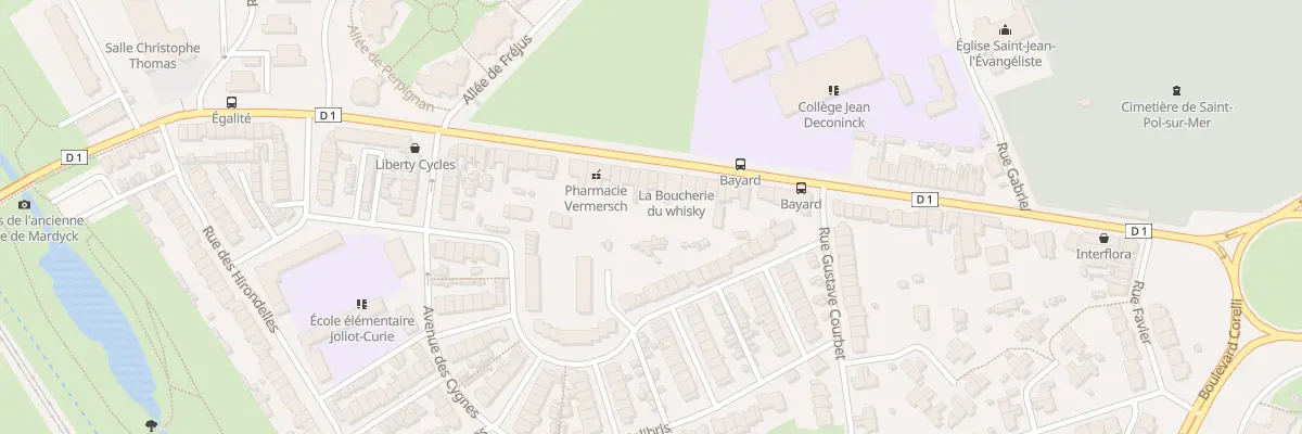 Plan du 637 Rue de la Republique Saint Pol à Dunkerque