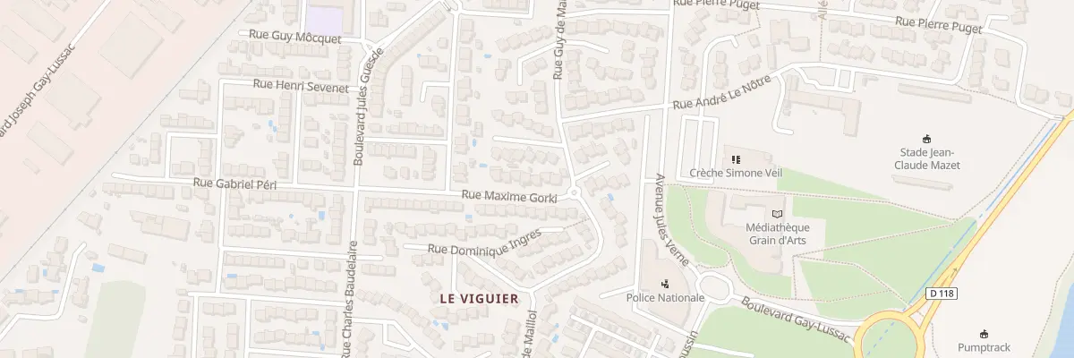 Plan du 6 Rue Maxime Gorki à Carcassonne