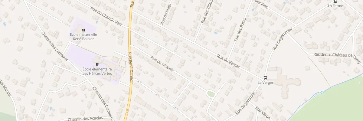 Plan du 28 Rue René Damiot à Cerny