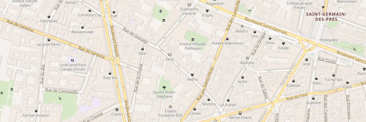 Plan du 22 Rue de Grenelle à Paris 7e Arrondissement