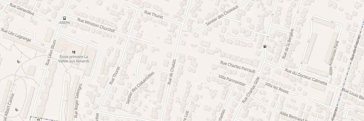 Plan du 133 Rue de Chalais à L’Haÿ-les-Roses