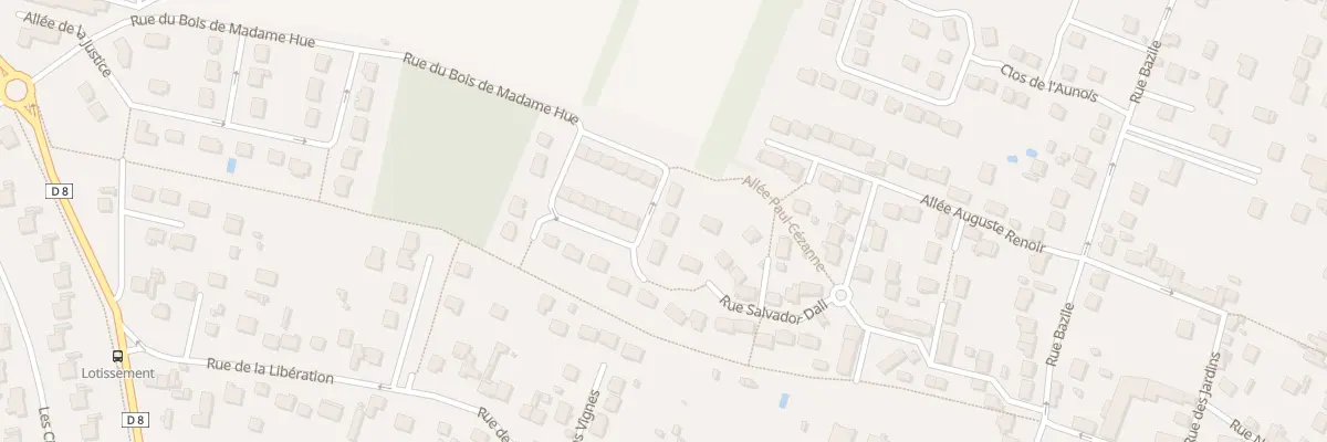 Plan du 22 Rue du Bois de Madame Hue à Saint-Vrain