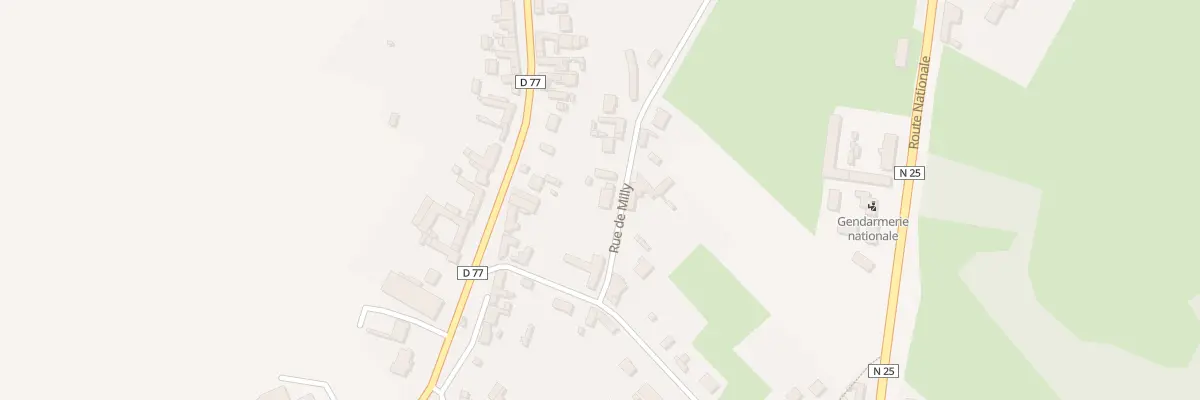 Plan du 36 Rue de Milly à Beauval