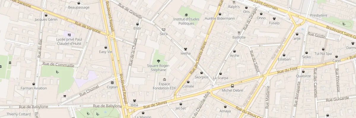 Plan du 11 Rue de Grenelle à Paris 7e Arrondissement