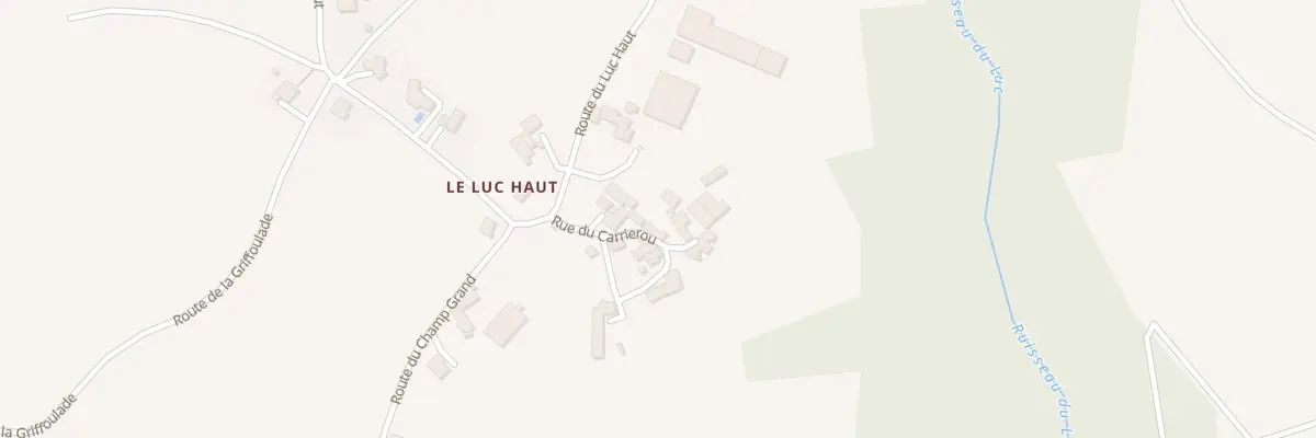 Plan du 5052 Luc Haut à Belcastel