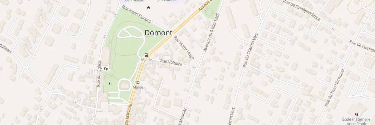 Plan du 13 Rue Voltaire à Domont